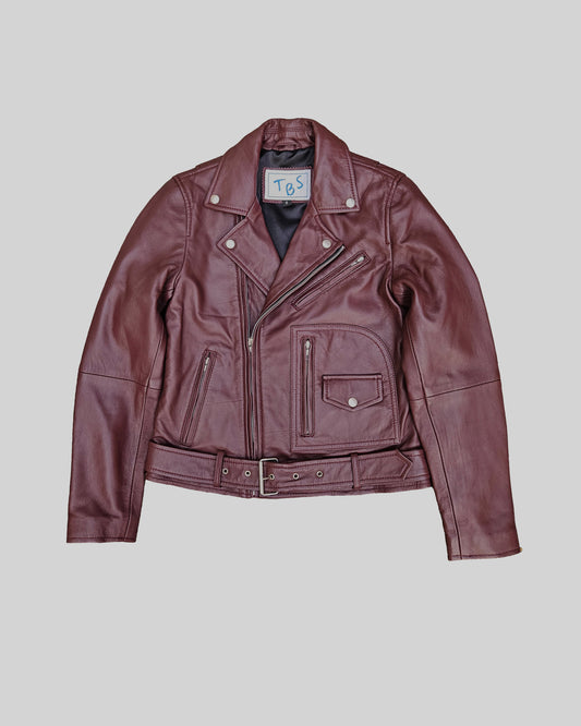 Top-Grain Leather Biker Jacket