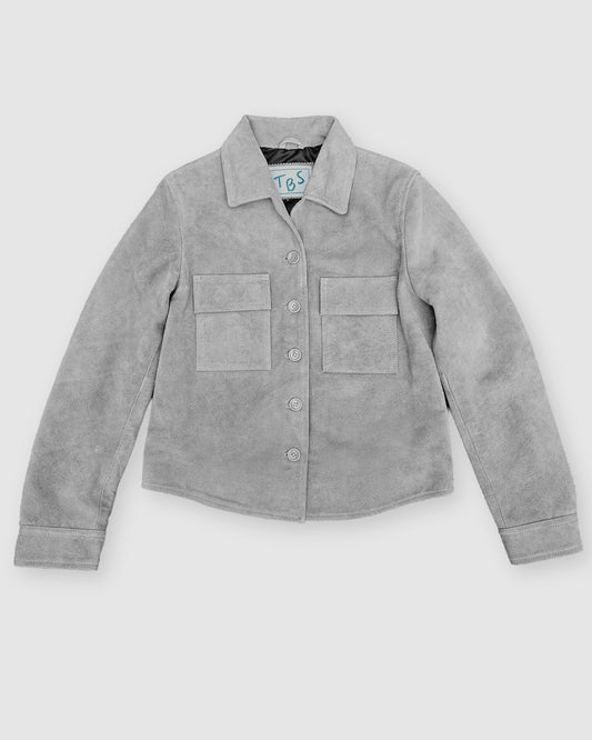 Top-Grain Leather Overshirt