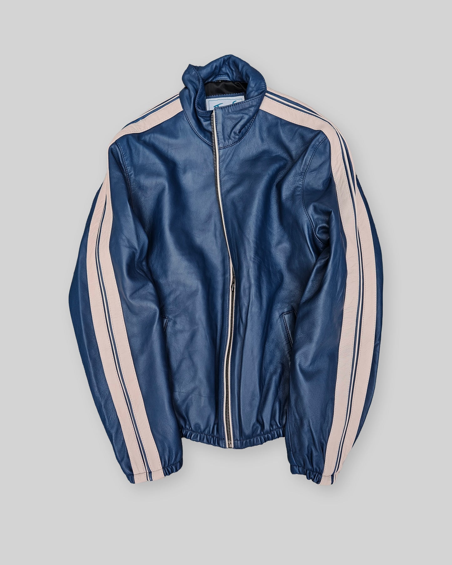 Top-Grain Leather Racer Jacket