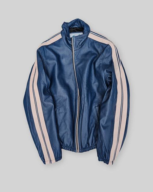 Top-Grain Leather Racer Jacket