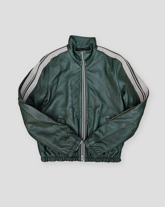 Top-Grain Leather Racer Jacket